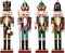 4PCS 12 inch Christmas Nutcrackers Ornaments Set Nutcracker Figures Holiday Party Tabletop Christmas Decor Nutcracker Soldier Figure Decoration Crafts Art for Christmas Decor